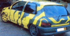 renault clio jacky tuning zebre