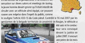 Il peint sa Subaru aux couleurs de la police