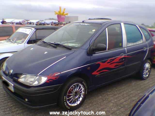 Renault scenic Flammes jacky tuning | ZE JACKY TOUCH / 100% JACKY ...